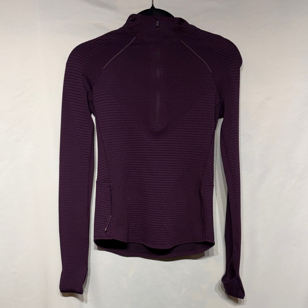 Lululemon Ventscape Hooded Balaclava Long Sleeve Dramatic Magenta Size 2 - Picture 4 of 11